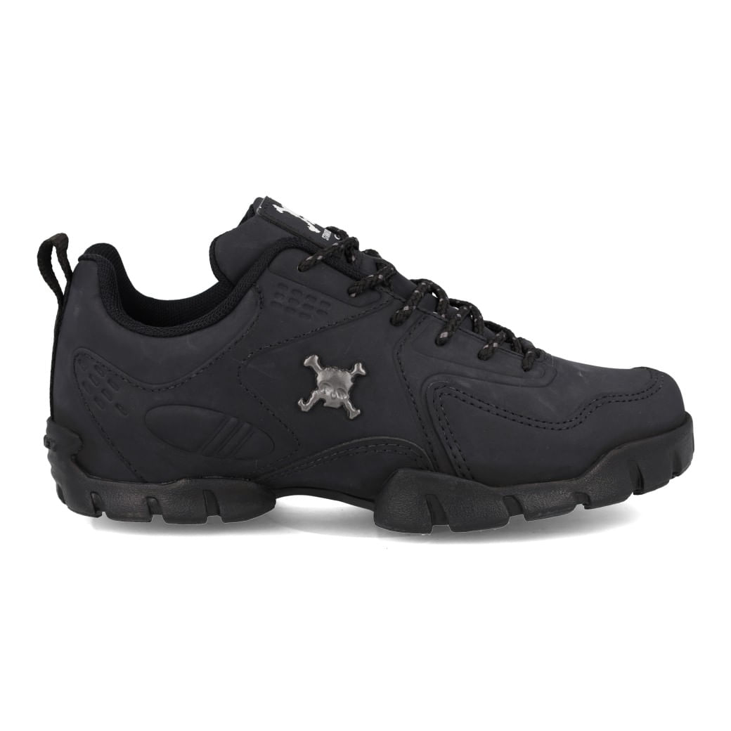 OAKLEY TENIS STRATUS SKULL FOF100624-001 Preto COURO_3__